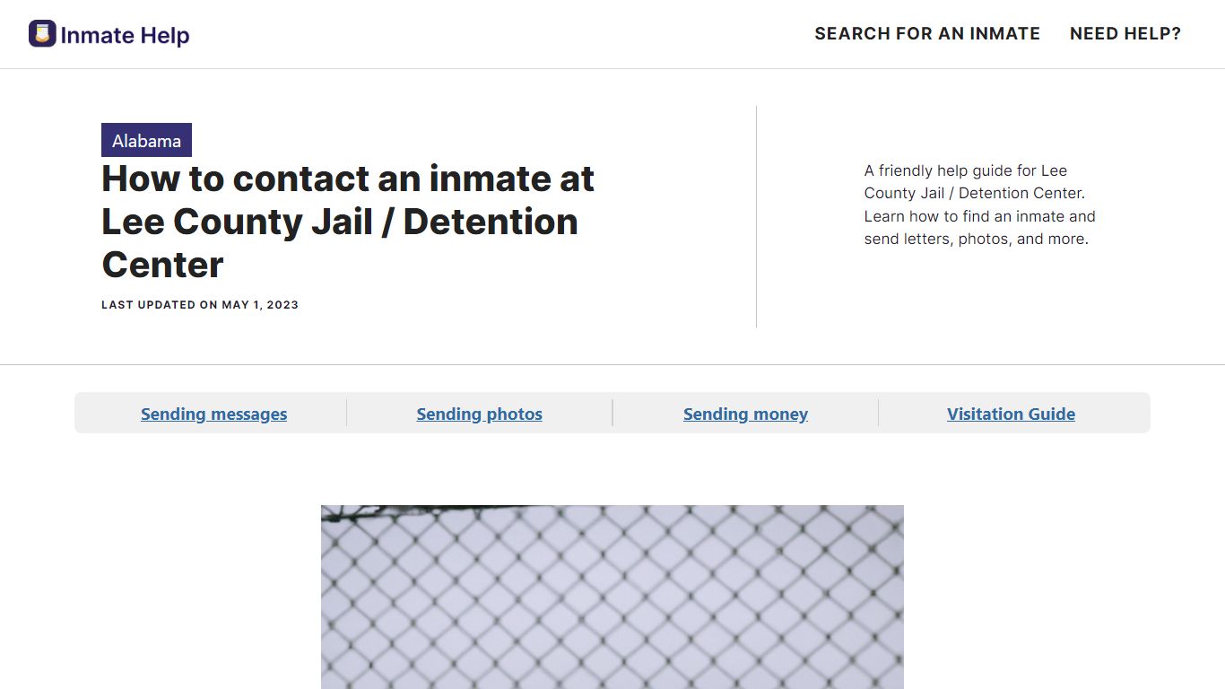 How to contact an inmate at Lee County Jail / Detention Center